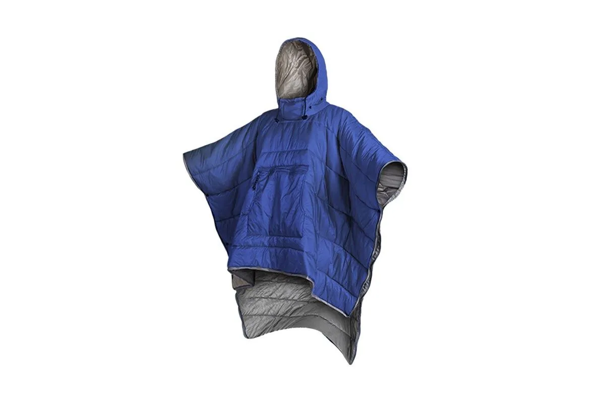 - Camping Wearable Hooded Dark Poncho Bag Sleeping Secure checkout Blue Thermal Blanket Secure platform