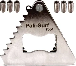 | SURF FIN Key   6 FCS GRUB Screws | Wax Comb | Wax Scraper | Bottle Opener | Screwdriver | Keychain – Multi Tool | Surfer Gift |