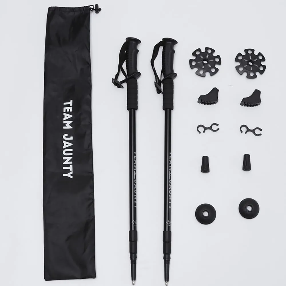 1 Pair Walking Trekking Poles with Antishock System,Ultralight Aluminium Extra Strong Prevent Pole Slippage with Anti-Shock System,Telescopic, Ultralight for Hiking, Mountaining, Walking