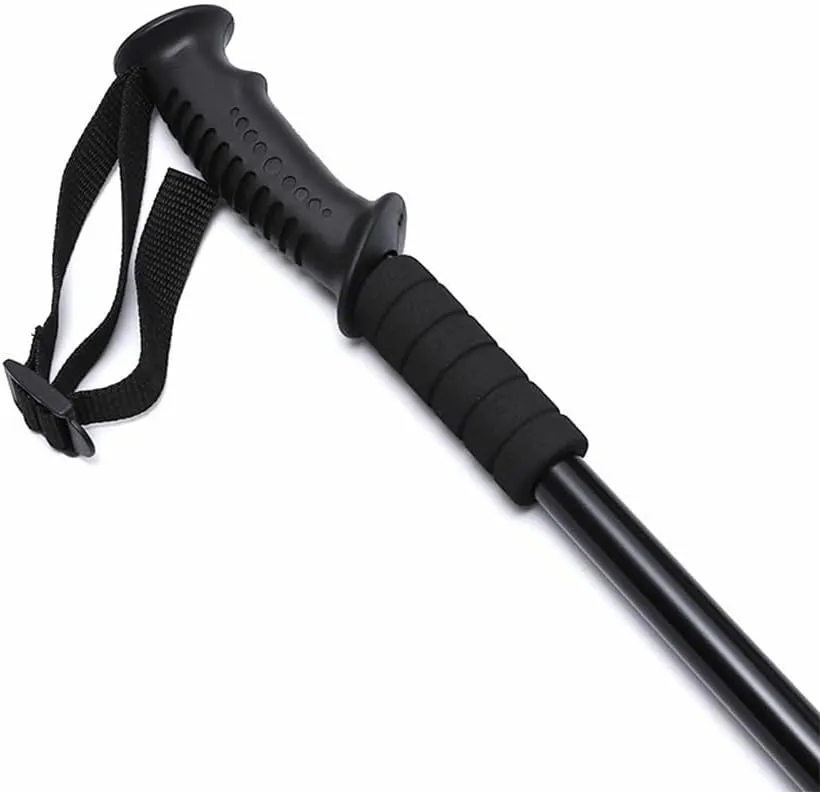 1 Pair Walking Trekking Poles with Antishock System,Ultralight Aluminium Extra Strong Prevent Pole Slippage with Anti-Shock System,Telescopic, Ultralight for Hiking, Mountaining, Walking