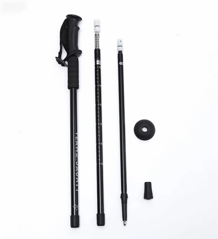 1 Pair Walking Trekking Poles with Antishock System,Ultralight Aluminium Extra Strong Prevent Pole Slippage with Anti-Shock System,Telescopic, Ultralight for Hiking, Mountaining, Walking