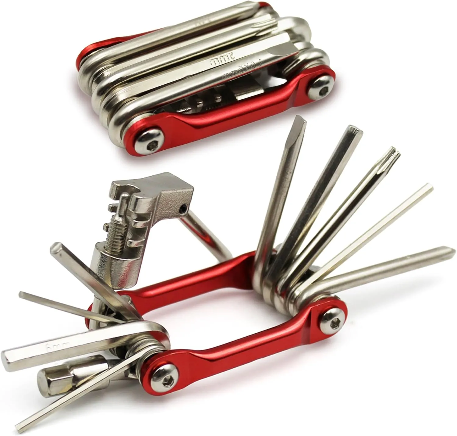 10-in-1 Bike Multi Tool – Compact Bicycle Repair Kit w/Chain Breaker, Allen Wrench Set, Screwdrivers – MTB, Road, BMX, E-Bike Tire & Gear Tool