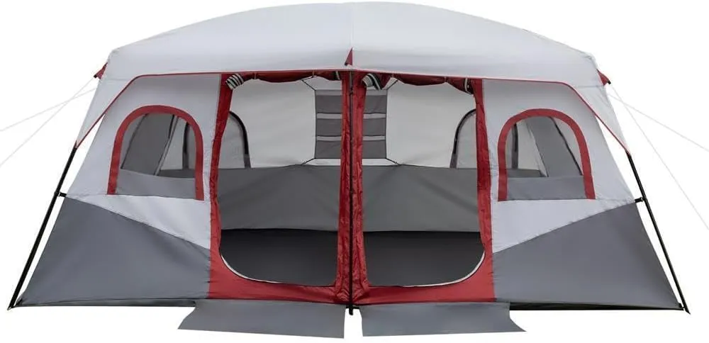 10 Person Instant Tent Large 2 Rooms Family Camping Cabin Waterproof Outdoor