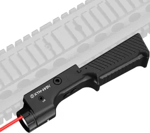 1000 Lumens Tactical Flashlight Green/Blue/Red Laser Combo Compatible with M-Lok and Picatinny Rail, Tactical Light with Strobe Function, USB-TypeC Rechargeable,IIIA Class Laser Output ≤5mw