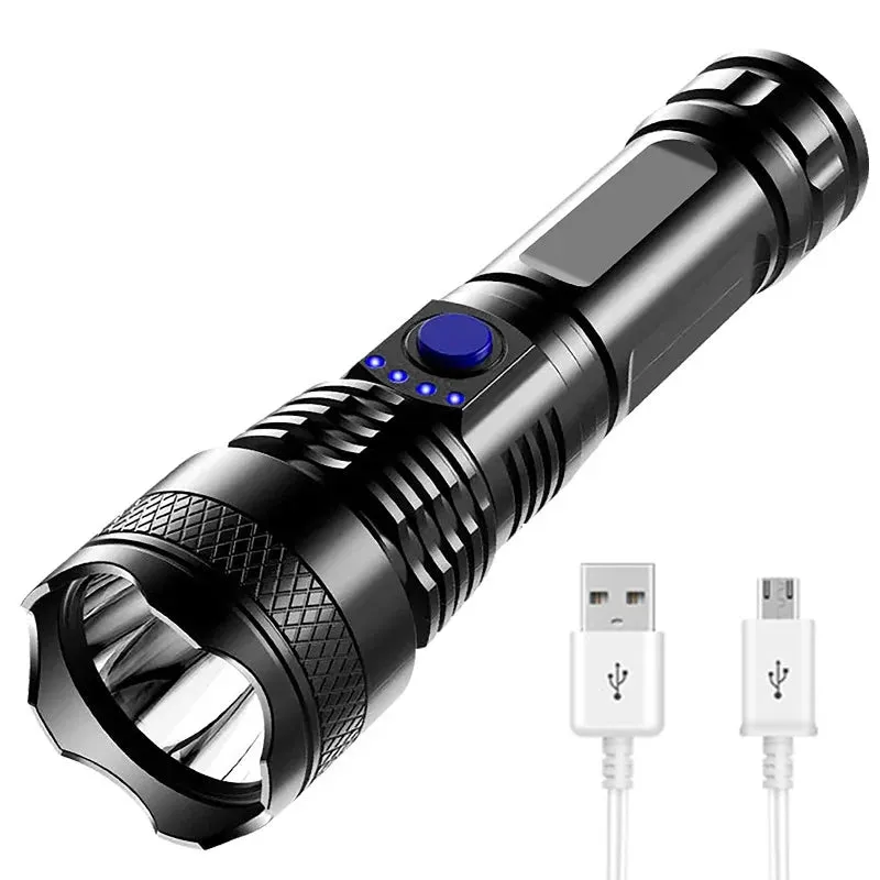 100000 Lumens Super Bright Long Range LED Flashlight Tactical Outdoor Waterproof Lantern Torch