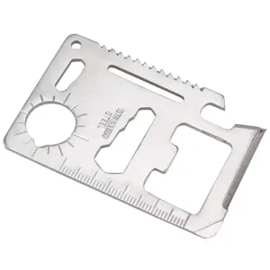11-in-1 Pocket Tool Credit Card - Portable Outdoor Camping Survival Multi-Tool