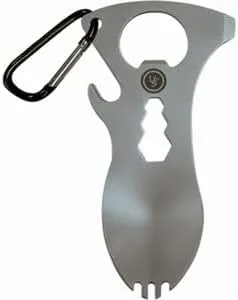1146852 Spork Camping Multi-Tool, Silver - Quantity 4