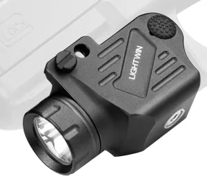 1200 Lumens Pistol Light Compact Weaponlight with Magnetic Charging Cable for Picatinny, Tactical Gun LED Flashlight with Strobe Function for Handgun Rifles, Glock