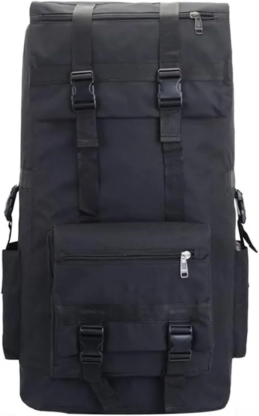 120L Camping Hiking Backpack Men Hunting Waterproof Mountaineering International Consignment Travel Toilet Backpack (black)