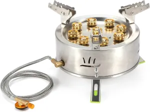 12800W Camping Gas Stove Burner Portable Outdoor Backpacking Hiking Folding Camp Stove