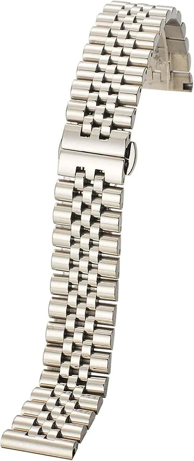 12mm14mm16mm17mm18mm19mm20mm21mm22mm Bracelet Stainless Steel Metal Bracelet Hollow Arc Interface, with Replacement Tool Pin Bracelet