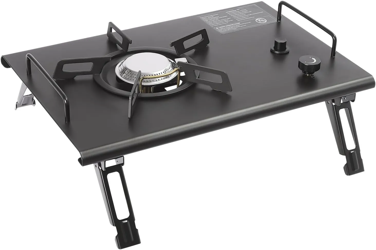 13648 BTUs Portable Gas Stove, Tabletop Camping Cooking Stove with Electronic Ignition, Gas BBQ Stove for Camping Hiking Overnight Trips Picnics