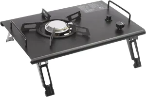 13648 BTUs Portable Gas Stove, Tabletop Camping Cooking Stove with Electronic Ignition, Gas BBQ Stove for Camping Hiking Overnight Trips Picnics