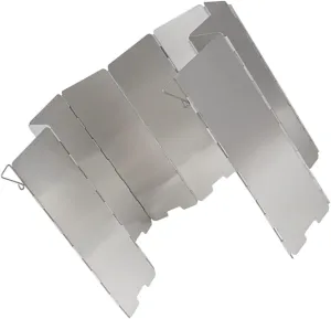16 Sheets Foldable Windscreen Creative Windproof Camping Windproof Windshield Windscreen for Stove Creative Anti-Wind Tool Windshield for Outdoor Windproof for Outdoor
