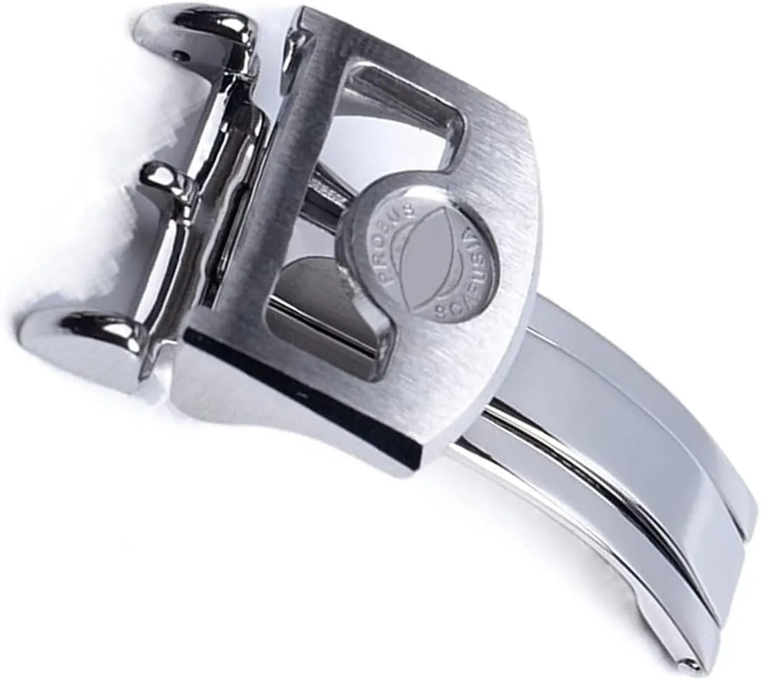 18mm 316L Stainless Steel Deployment Butterfly Watch Buckle For IWC Big Pilot Spitfire Strap Folding Clasp