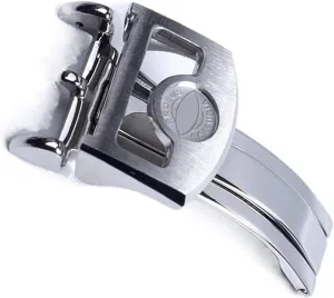 18mm 316L Stainless Steel Deployment Butterfly Watch Buckle For IWC Big Pilot Spitfire Strap Folding Clasp