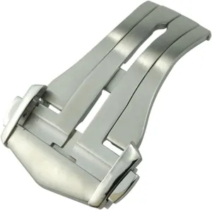 18mm Quality Pointed Stainless Steel Bracele Buckle for Omega Leather Rubber Watch Strap Deployment Folding Clasp Accessories
