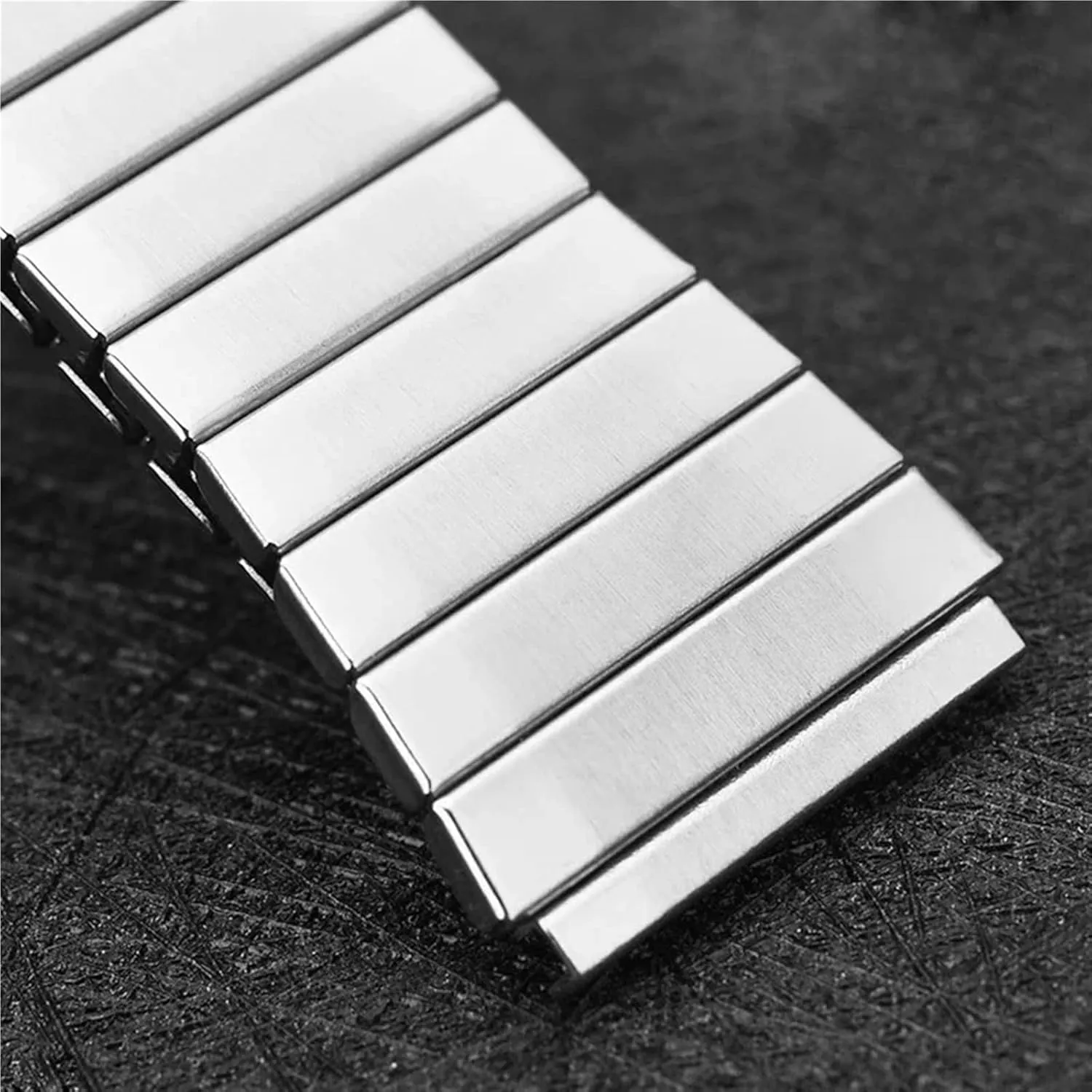 18mm Stainless Steel Watch Strap Stretch Expansion Retractable Men Metal Elastic Watchband Watch Accessories SmartWatch Bracelet