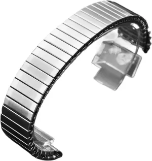 18mm Stainless Steel Watch Strap Stretch Expansion Retractable Men Metal Elastic Watchband Watch Accessories SmartWatch Bracelet