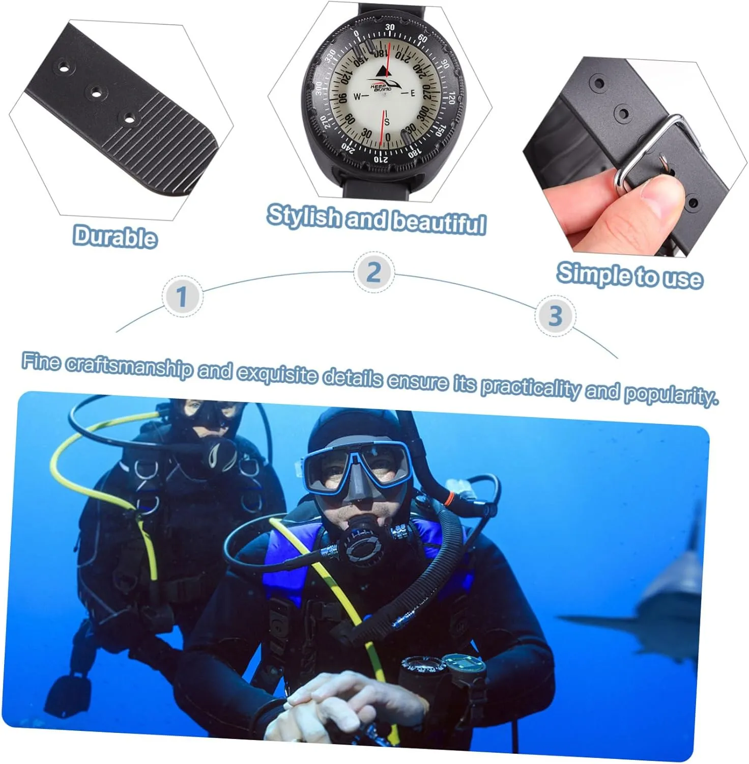 1pc Compass Outdoor Outdoor Navigation Tools