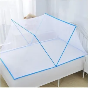 1PC Dormitory Mosquito net, Installation-Free Mosquito net, Portable Folding Mosquito net(Blue,125 * 55 * 65cm)