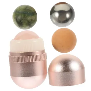1set Jade Face Roller Compact Jade for Eye and Facial Care Portable Beauty Tool for Skin Absorption for Daily Use Shell