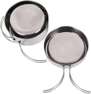 1Set Multi Function Outdoor Cookware Stainless Steel Camping Cookware Kit Lightweight Portable Cooking Tools for Hiking and Camping Compact Design for