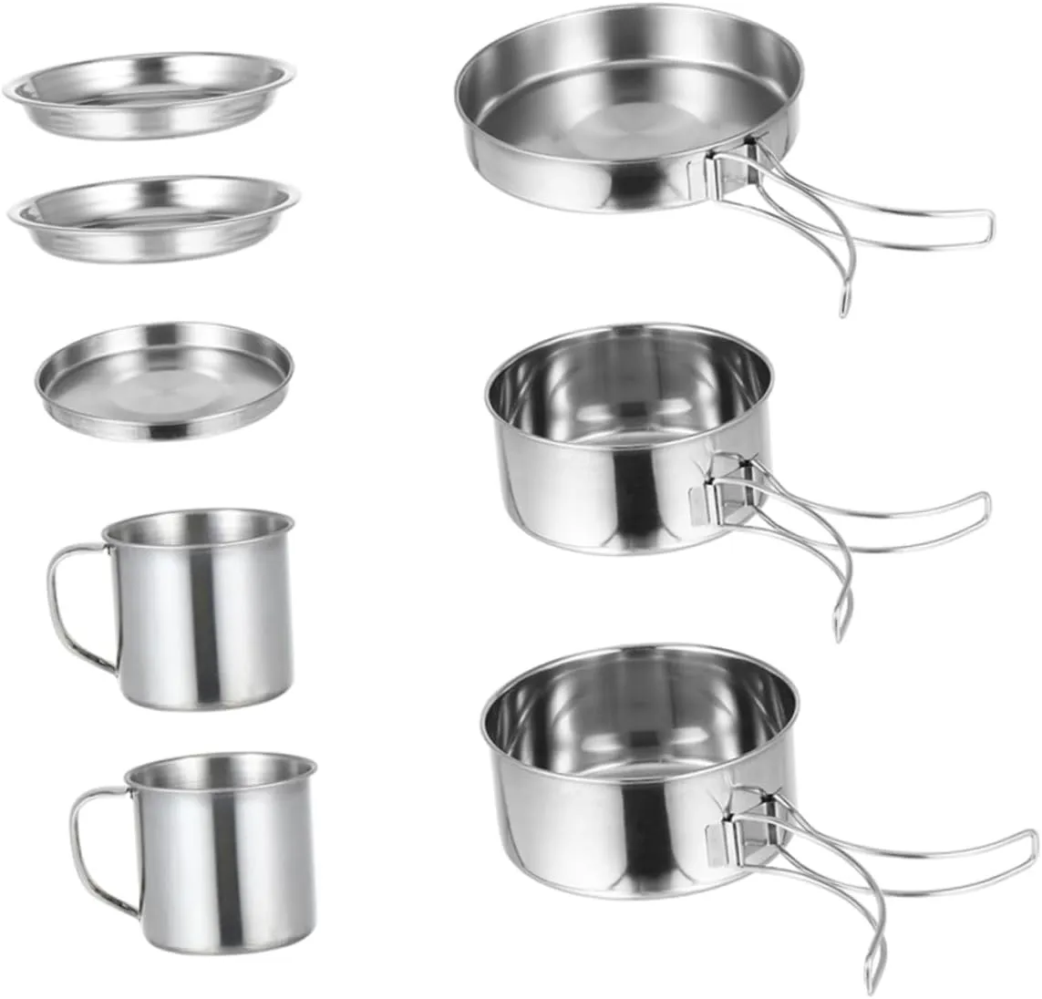 1set Portable Camping for People Lightweight and Compact Outdoor Cookware for Picnics Easy to Clean Camping Utensils
