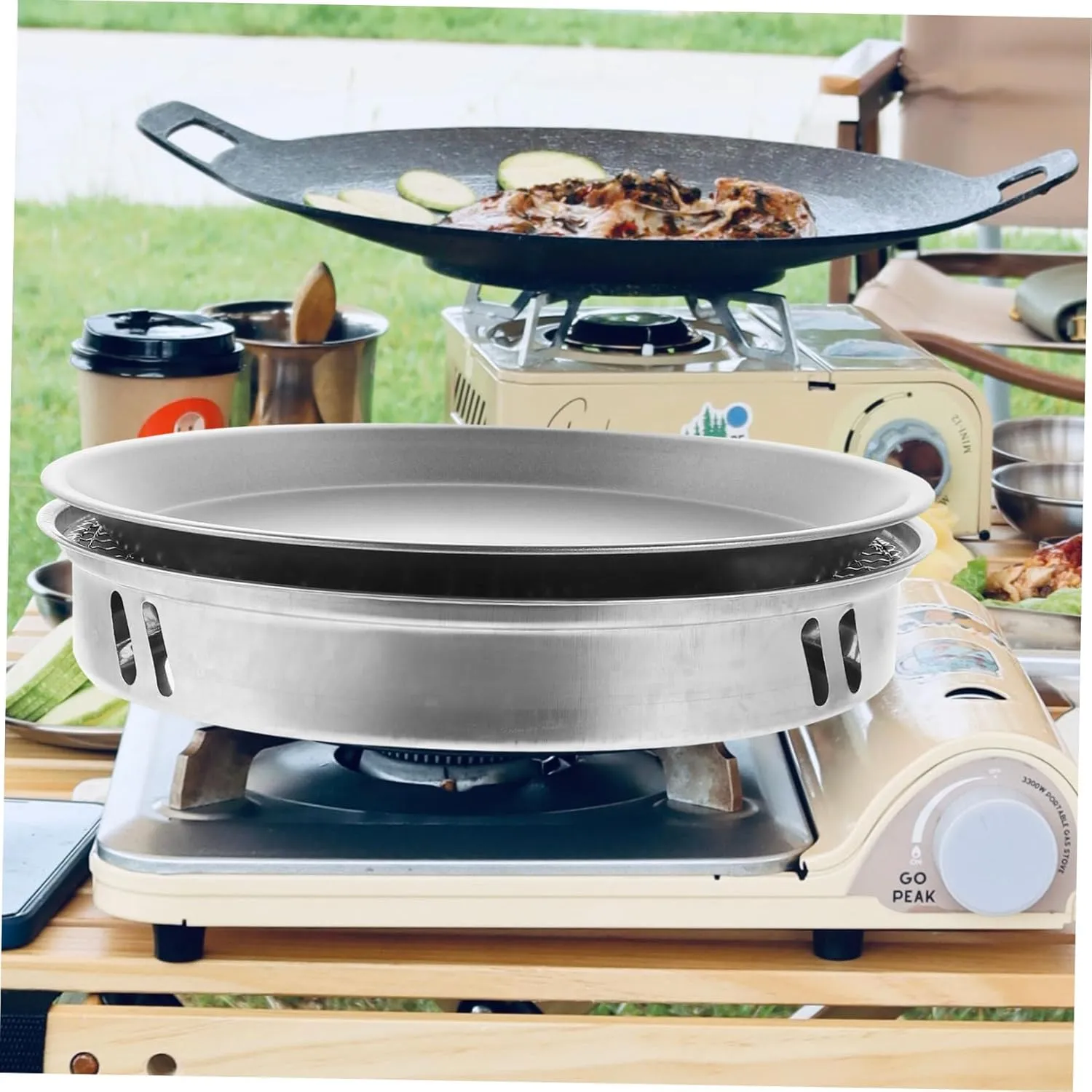 1set Portable Disposable Charcoal Grill Set Mini Bbq Stove for Outdoor Cooking Design Chassis for Camping and Picnics