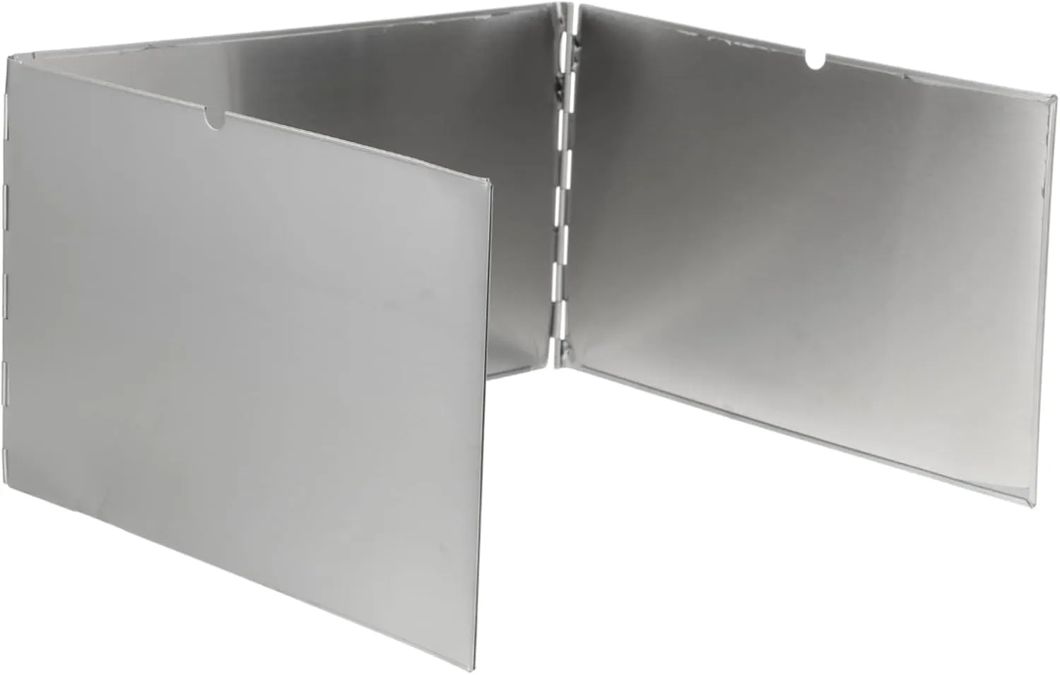 1set Portable Outdoor Camping Stove Wind Screen Lightweight Stainless Steel Folding Design for Backpacking Bbq Hiking Picnics - Windscreen for Outdoor Activities