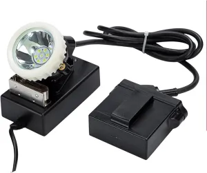 1W Portable Head Mounted Rechargeable Mining Lamp, Superbright Safety Mining Light, Suitable for Cycling, Mountaineering, Firefighting