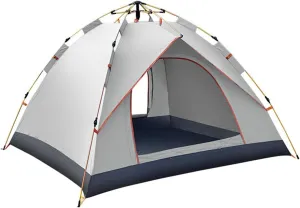 2/ 4 Person Tents For Camping Waterproof, Lightweight Backpacking Tent, Double Layer Waterproof Two Doors Camping Tents, Perfect Picnics, Fishing And Backyard Camping ( Color : /Beige , Size : 2 Perso