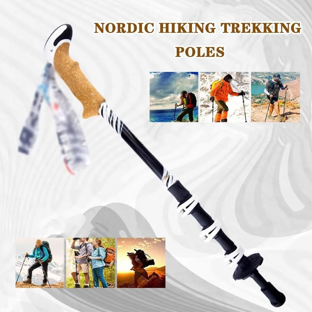 2 Pack Adjustable Trekking Poles, Lightweight Walking Sticks for Women, Outdoor Activities Gear, for Backpacking
