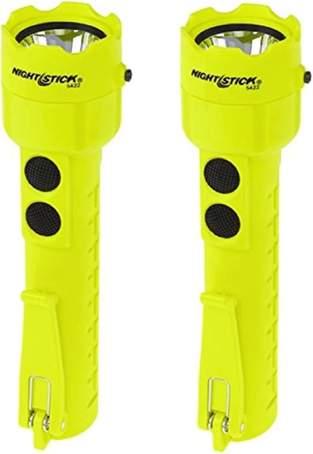 (2 Pack) Bayco Nightstick XPP-5422G Intrinsically Safe Permissible Dual-Light Flashlight, Green (3 AA Batteries Not Included)
