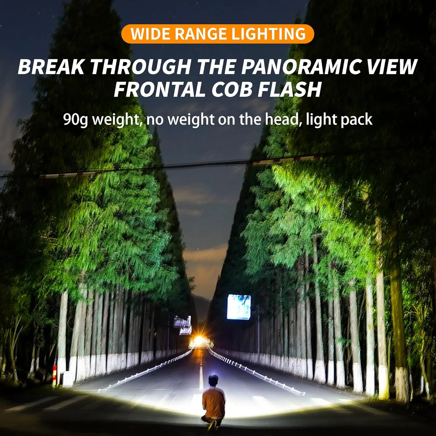 2 Pack LED Rechargeable Headlamp,Book Light for Reading in Bed, Neck Light,230°Wide Beam Head Lamp for Forehead, Waterproof Super Bright COB Head Light for Camping Running Hiking Repairing