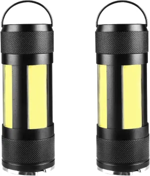 2-Pack LED Rechargeable Magnetic Flashlight Work Light,Outdoor Waterproof Camping Lanterns,for Car Repairing,Emergency,Camping and Job Site Lightingfor Hurricane Supplies Party Favors, Kids Gift.