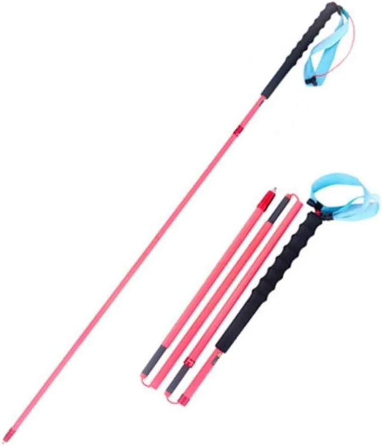 2 Pack Ultralight Carbon Fiber Trekking Poles Collapsible Adjustable Hiking Walking Sticks with Grip and Antishock for Women Camping Backpacking