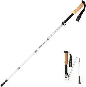 2-pc Pack Carbon Fiber Trekking Poles – Adjustable Ultralight Lightweight Quick Lock Walking or Hiking Stick for Hiking, Camping, Backpacking – with Cork Grip, Padded Strap