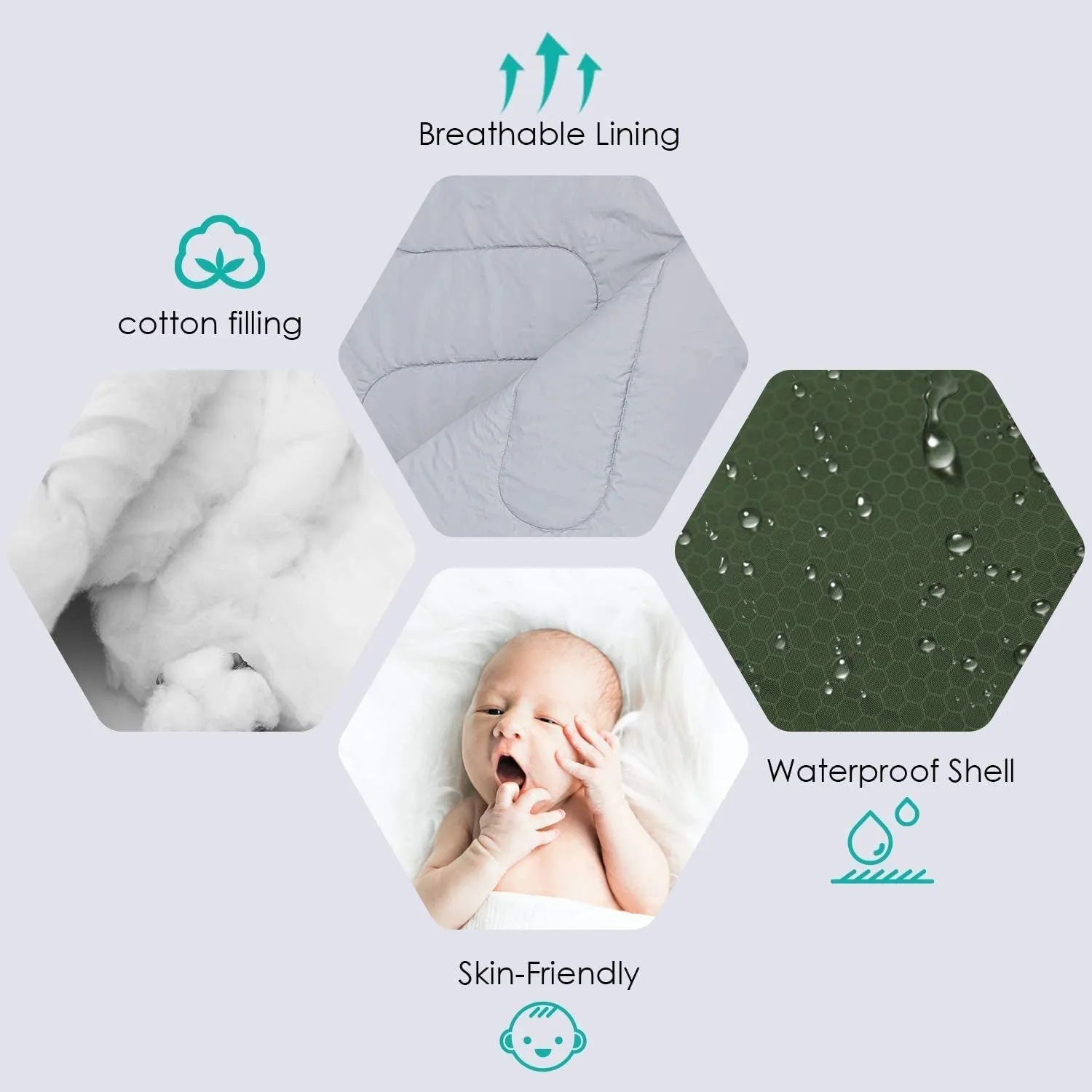 2 Person Sleeping Bag Lightweight Waterproof with 2 Pillows