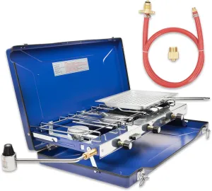 2 Stove & 1 Toast Outdoor Camping Stove For OPD Propane, 14oz Propane, ISO Butane…