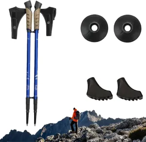 2 Trekking Poles – 9.1 Oz Ultralight, Backpacking, Thru Hiking Poles, Adjustable, Collapsible