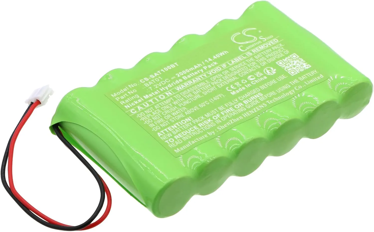 2000mAh / 14.40Wh Replacement Battery for Scantronic i-on Compact, BAT01