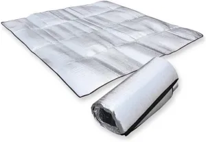 200x150cm Camping Sleeping Pad Waterproof Aluminum Foil Folding Mat for Outdoor Kneeler Double-Sided Protection Eva Material