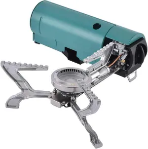 2025 Cassette Stove, Foldable Backpack Small Outdoor Portable Camping Gas Stove, 2670W High Power, Adjustable Compact Cassette Stove, for Outdoor Travel