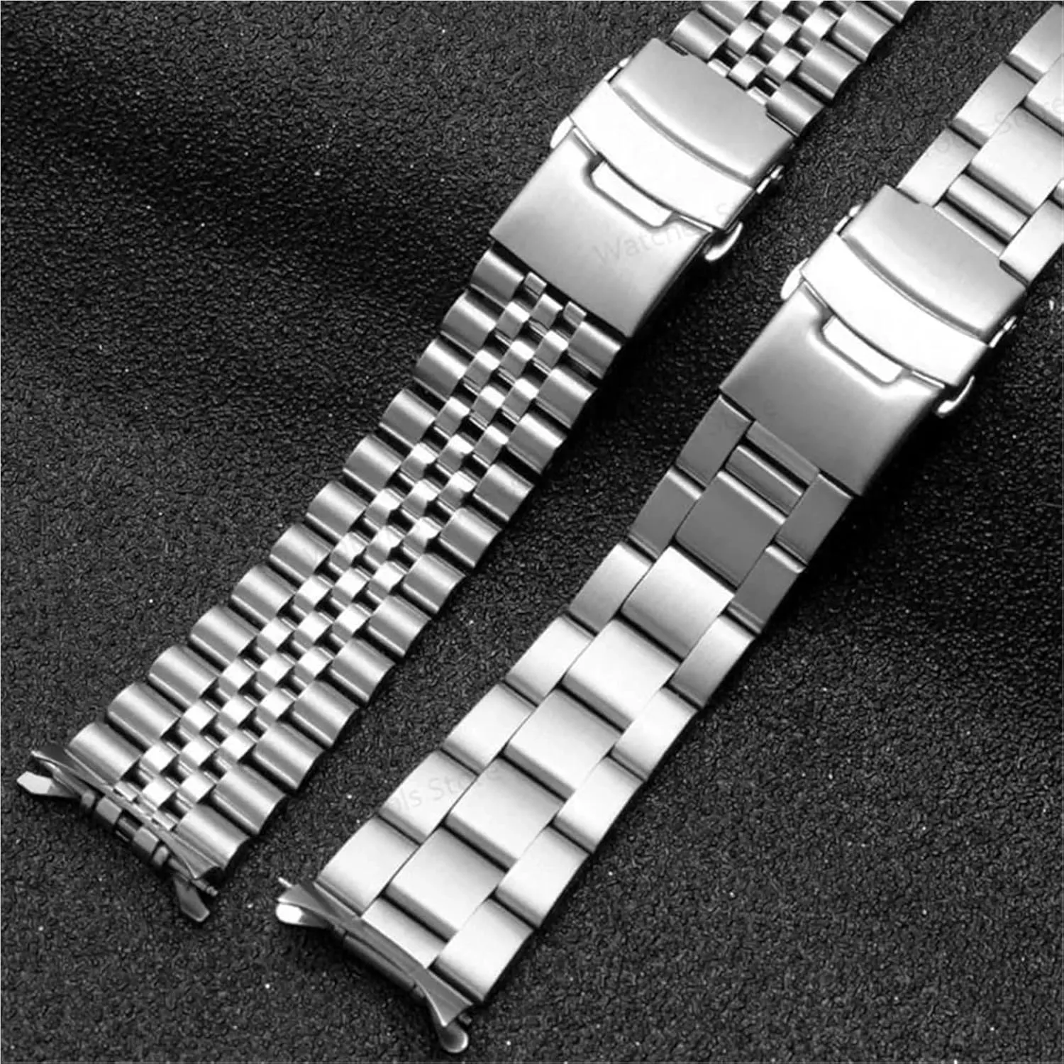 22mm Diving Steel Metal Straps for Casio for Duro MDV107 MDV106 Watch Wristbands Bracelet Stainless Steel Watchband Replacement(Silver Gold,22mm Customize)