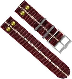 22mm Nylon Canvas Strap For Tudor Fabric WatchBand Rivet Wrist Strap