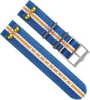 22mm Nylon Canvas Strap For Tudor Fabric WatchBand Rivet Wrist Strap