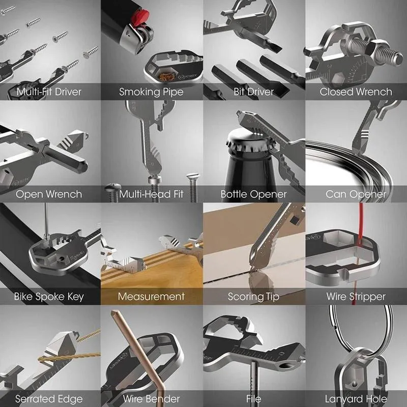 24 in 1 Stainless Steel Multi Tool Key【Buy More Save More】