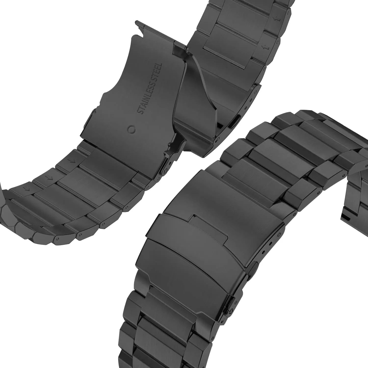 24mm 22mm 20mm 18mm Metal Strap Quality solid stainless steel Watch Bracelet Strap Men black/Silver