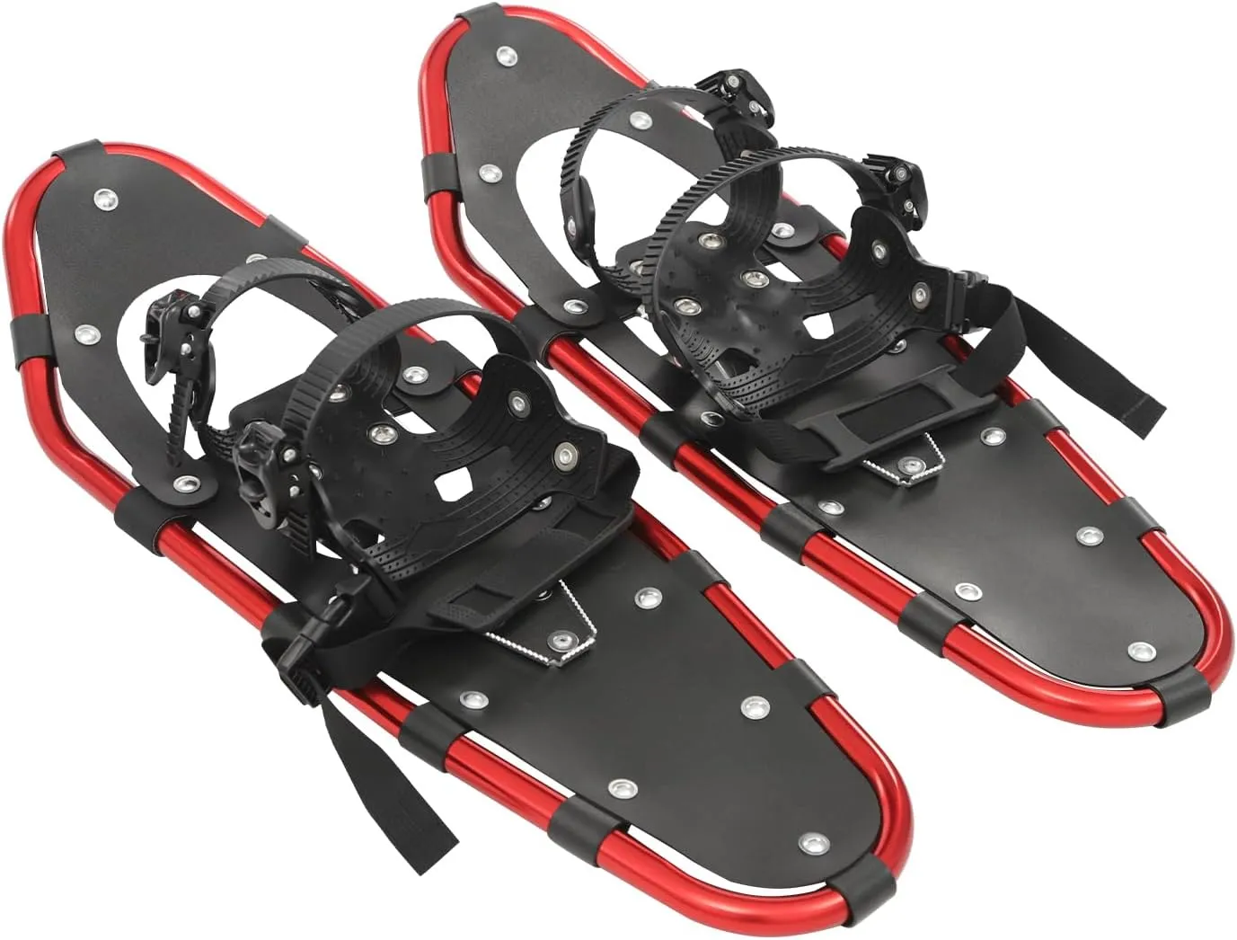 25 Inches Snow Shoes with Trekking Poles, Light Weight Snowshoes for Men Women Youth, Adjuatable Snow Squipment Tool for Ski Resorts, Outdoor Skiing Programs
